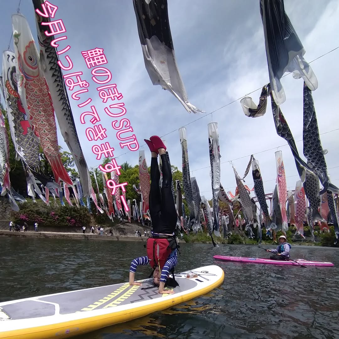 川上峡こいのぼりSUP体験
5/18まで開催可能でーす🎏
※写真のテキストは間違ってます😭
ご予約、お問い合わせはDMにてどうぞ!
ちびっこ3000
中学生以上4000(道具レンタル、ガイド料、保険、税込)
体験時間は90分ほど
濡れてもいい服装、かかとの固定できるサンダルでお越しください😊
#佐賀 #鯉のぼり #japan #九州 #川遊び #sup #yoga #こどもの日 #アウトドア女子 #家族旅行 #穴場 #唐津sup